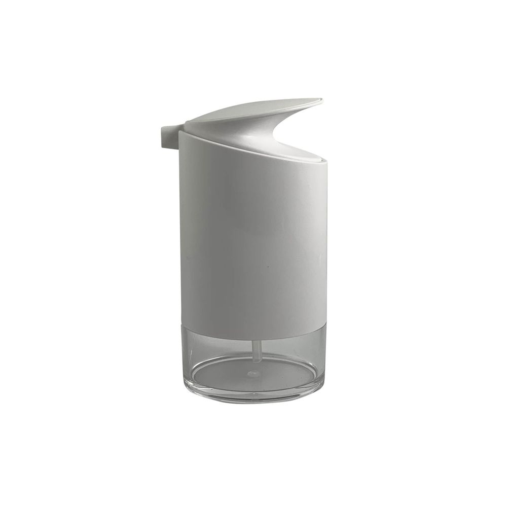 Dosificador dispensador jabón OVAL – Blanco / Transparente