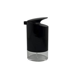 Dosificador dispensador jabn OVAL  ABS / Acrlico  Negro / Transparente