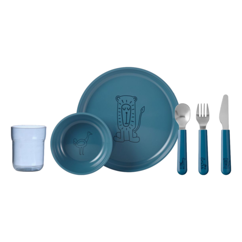 Vajilla infantil Mio set 6 piezas Azúl