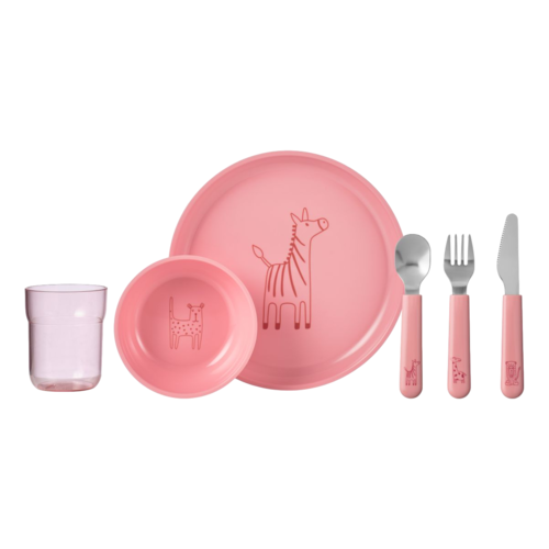 Vajilla infantil Mio set 6 piezas Rosa