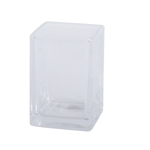 Vaso para baño CUBE – Vidrio – Transparente