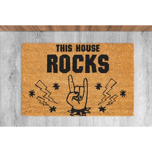 Felpudo coco - This House Rocks